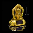 Solar Energy Prayer Wheel For Car Household no Batteries Pray For Peace Decor