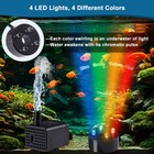 70gph Submersible Fountain Pump With Led Lights For Aquariums   Ponds
