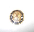 Vintage Singer Sewing Machine Lot Of 4 Small Size Brass Medallions  Dark Border