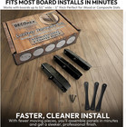 Heavy Duty Stainless Steel Louvers Hardware Kit - Black E-coated Outdoor Shutter