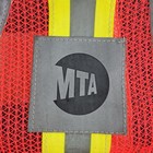 Mta New York City Transit Vest Reflective Mesh Utility Subway Worker Orange 2003