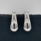 Anthropologie The Petra Drop Earrings Silver Tone Nwot With Butterfly Closure