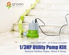Green Expert 1 3hp Submersible Sump Pump Kit With 25ft Lay-flat
