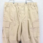 Hurley Pants Mens 2xl Xxl Ripstop Cargo Joggers Drawstring Elastic Waist Beige