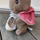 Vtg Eden Peter Rabbit Cottontail Bunny Plush Beatrix Potter W Cape   Basket 10 