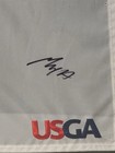 Max Homa Signed 123rd U s  Open Golf Pin Flag Framed Jsa Certified Display