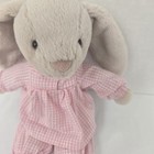 Jellycat Lottie Bunny Bedtime 10  Plush Rabbit Pink Gingham Pajamas Lot3bed