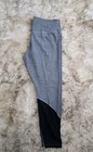 New  Nike One Xl Women Tight Fit High Rise Yoga 7 8 Leggings Gray Mesh Detail 