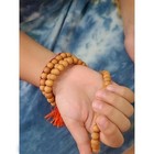 6mm Pure Sandalwood Fragrant Buddhist Mala 108 Prayer Beads Necklace