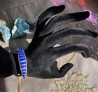 Beautiful Old Zuni Lapis Sterling Silver Cuff Bracelet 6   