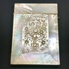 Exquisite Finely Carved Victorian Mother Of Pearl Visiting Card Case C 1860