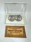 Vintage Sterling Silver Cufflinks Fleming Floral Design Western Antique - Rare