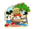 Retired Le Disney Pin     Mickey Minnie Find-a-pin 2008 Trading Main St  Usa New 