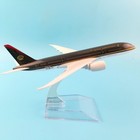 1 400 Alloy Airplane Model 16cm Royal Jordanian Boeing 787 Dreamliner Collection