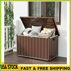 120-200 Gallon Heavy-duty Galvanized Steel Waterproof Metal Deck Box W lockable