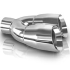  2 5 Inch Inlet Dual Exhaust Tip  3 5  Dual Outlet  9 5  Long 2 5x3 5x9 5sr