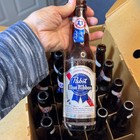 Vintage Pabst Blue Ribbon Case With 24 Empty 12oz Returnable Glass Bottles Pbr
