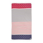 Beach Towel - Sand Resistant - 100  Organic Turkish Regular Stars And Stripes