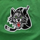 Vintage Rare Made In Canada Sp Chicago Wolves Green Hockey Jersey In Size Xl