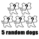 5pcs Littlest Pet Shop Toys Bobble Head Collie Dogs Girls Generation 3 Pets