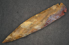 Translucent Arch 7 6  Flint Spearhead Point Knife Blade Arrowhead I-550