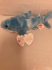 Ty Beanie Baby    finn The Blue Shark 9  Sea Center Exc New Mwmt s