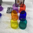 Guzzini Multi Color 12 Cup Plastic Holders Colors Made In Italy Two Sets Of 6