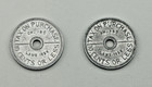 2 Washington State Sales Tax Token Vintage On Purchaes 10 Cents Or Less