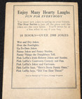 Wwi Funny Things The Doughboys Tell Star Series Wit   Humor Book  Western Litho