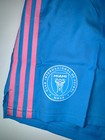 Inter Miami Cf Shorts Men s Blue Adidas Logo 3 Stripes Drawstring Elastic Waist