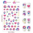 Glitter Nail Stickers For Girls Kids Nail Art  14 Sheets Self- Adhesive 