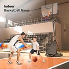 Portable Basketball System Adjustable Hoop Backboard Angled Pole Us Stock