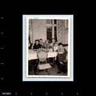 Old Vintage Photo Men Women Dinner Party 1955 Antique Snapshot Photograph