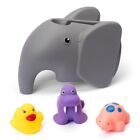 Elephant Faucet Cover For Kids   Child-friendly Silicone Bath Spout Gray 
