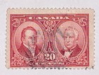 Travelstamps  Canada Stamps Sc  148 1927 Robert Baldwin   L h  Lafontaine Used