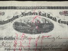 1890 Wilmington Rr Stock Signed By Henry A  Du Pont Civil War Medal Of Honor