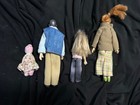 Vintage Miniature Dollhouse Family Dolls Lot Of 4 Adults Child Baby 1 12 Scale M