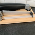 Cuisinart Cek-40 Electric Knife Shield Two Blades Butcher Block Stand