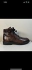 Frye Gordon Leather Round Toe Lace Up Chukka Ankle Boot Dark Brown Mens 11 M