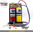 Oxygen Mapp Torch Kit Portable Cylinder Metal Stand  For Soldering  Brazing  Spa