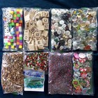 Collage Artist Bulk Supply Lot  9 Lb Box Odd Unique Mixed Craft Supplies Art Set