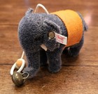 2007 Steiff Club Gift Elephant Hanging Ornament Mohair Stuffed Animal Plush