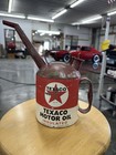 Texaco Motor Oil Can Long Spout Pourer Metal Gas Station Decor Reproduction