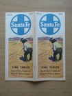 Atsf Santa Fe Public Timetable  4 24 49  traveler s Edition 