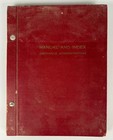 Vtg 1940s Army Clerical Ledger Publication Multi Manual Loose Leaf Binder