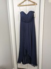 David s Bridal Nwt Women s Size 8 Navy Style F19262 Marine