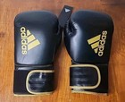 Adidas Adih80 Hybrid 80 16 Oz Training Boxing Gloves Black Gold Kickboxing