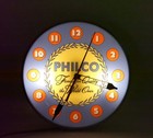 Vintage Philco Radio Tv Pam Style Dealer s Advertising Clock   Beautiful   Works