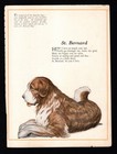 1920s Antique Saint Bernard Print Poem Poetry Print  Wessell Art 6657j