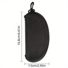 Hard Sunglasses Case Zipper Eyeglasses Box Clam Shell Portable Travel Pouch Bag